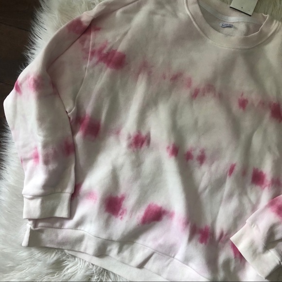 NWT vanilla star pink tie dye crewneck sweater - Picture 3 of 3